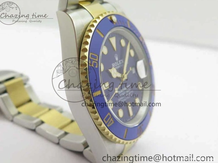AAA Replica Watches HighQuality Edition Bracelet YG YG 2574 on Best Dial 41mm LB Blue SS Maker SS BP 126613 Submariner 0106